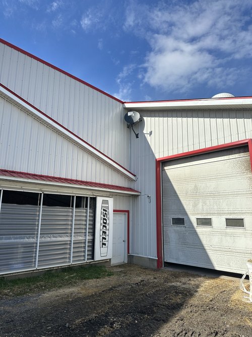 Installation sur un bâtiment commercial