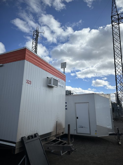 Équipements sur un site de télécommunication